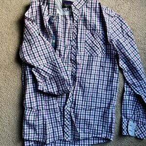 Plaid Button-Down Shirt